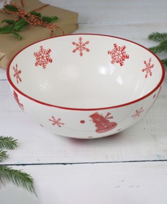 Winterfest Holiday Round Serving Bowl