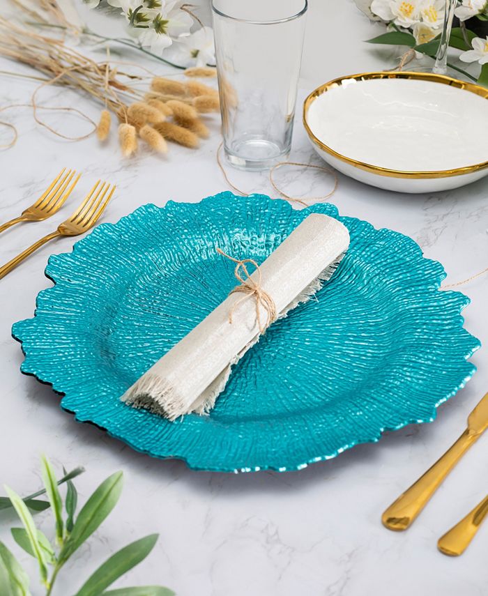 American Atelier Reef Set Of 4 Charger Macy's