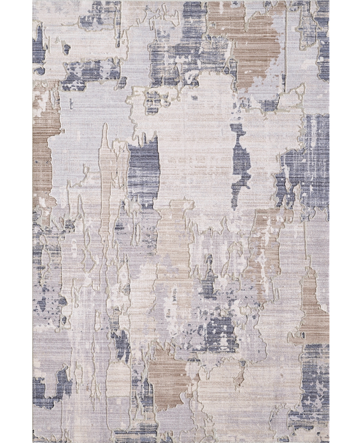 Kas Woodland 7904 7'10in x 10'10in Area Rug - Ivory, Blue