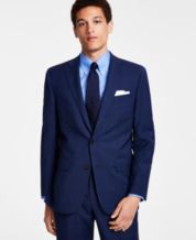 Macy's navy blue suit discount