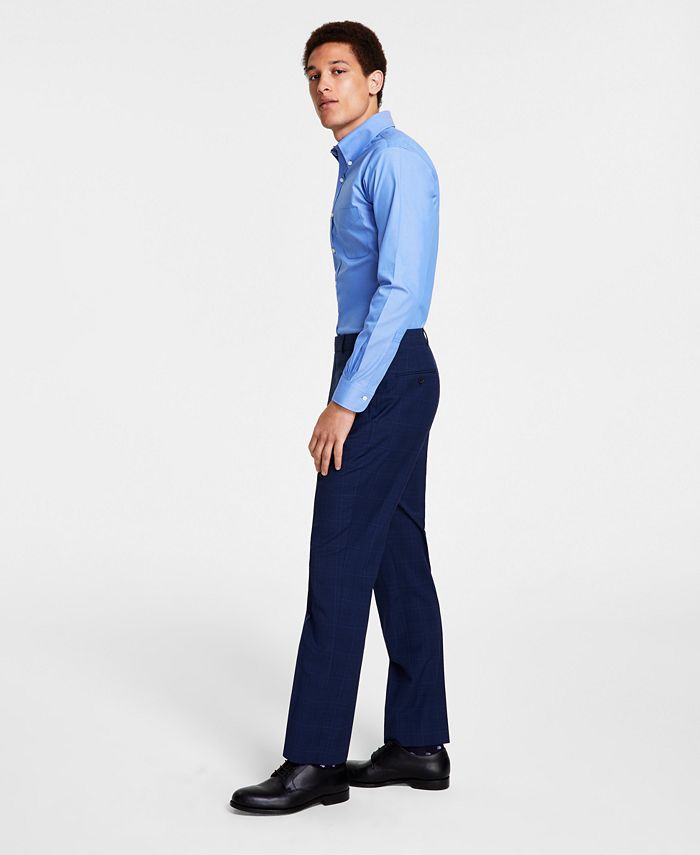Skinny Light Blue Suit Pants
