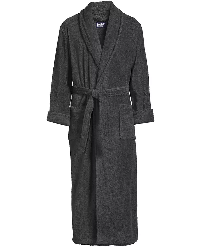 Men's Full Length Turkish Terry Robe - thumbnail 9