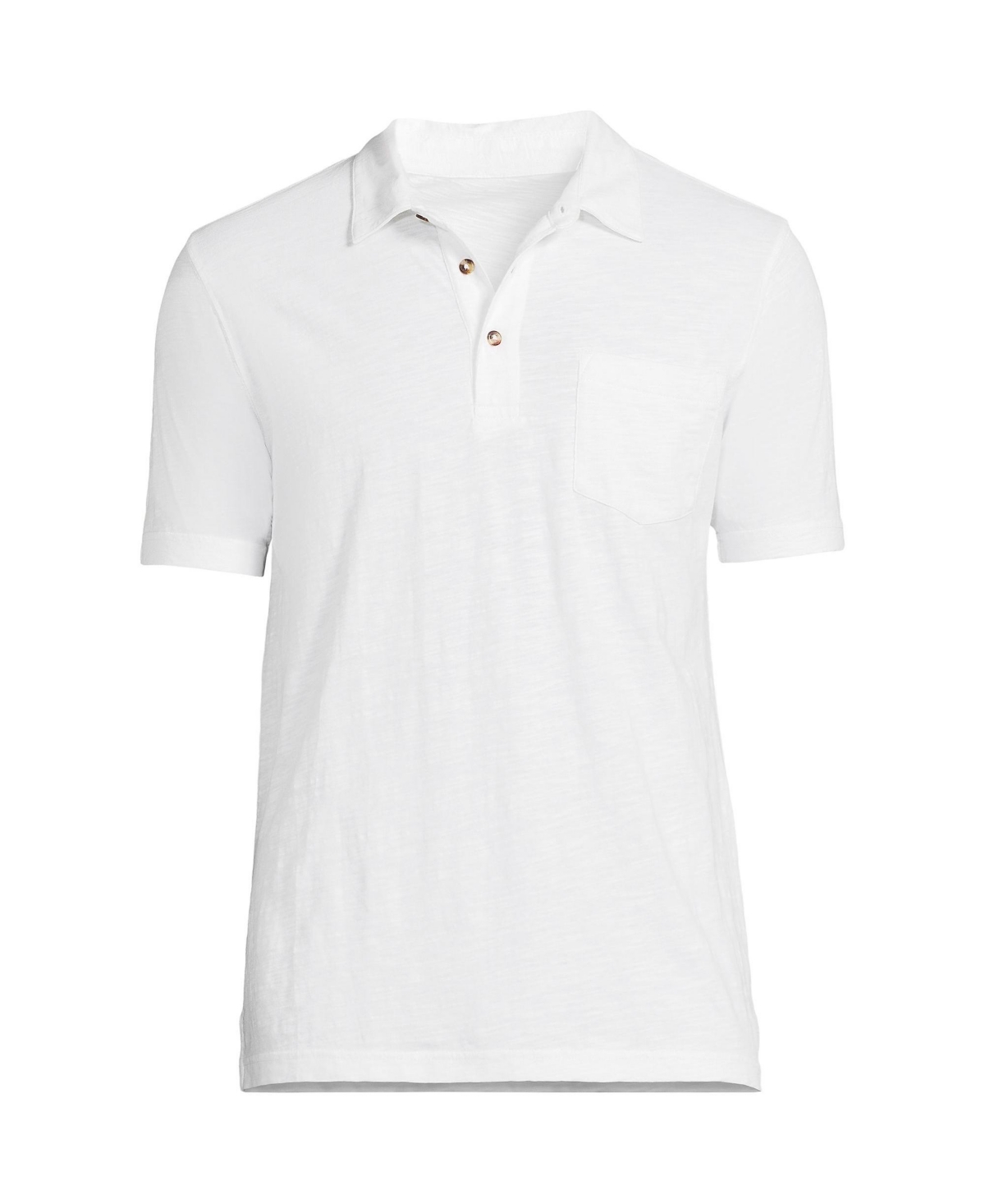 Men's Short Sleeve Slub Pocket Polo Shirt - Fresh cranberries