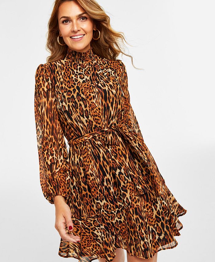 Womens cheetah deals print dress