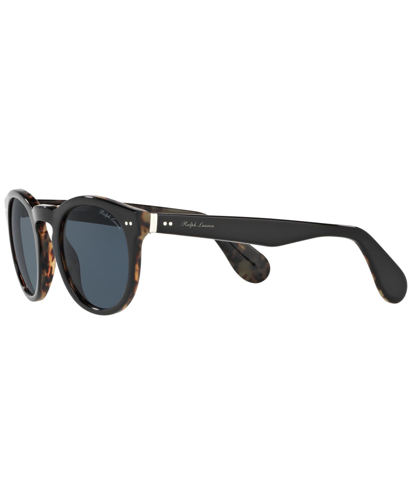 Женские солнцезащитные очки Ralph Lauren RL8146P49-X 49, цвет: Блестящий чёрный гавана — фото 5
