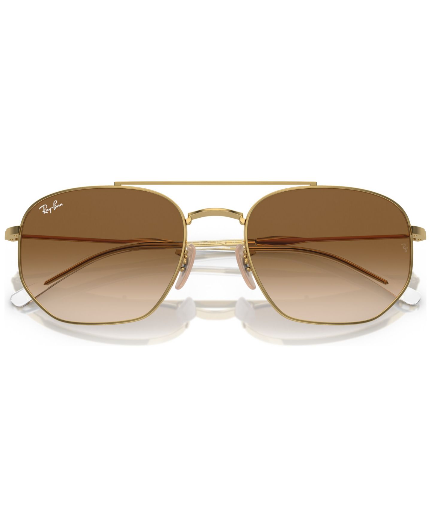 Солнцезащитные очки Ray-Ban Unisex Sunglasses, RB3707, цвет: Золотой — фото 6