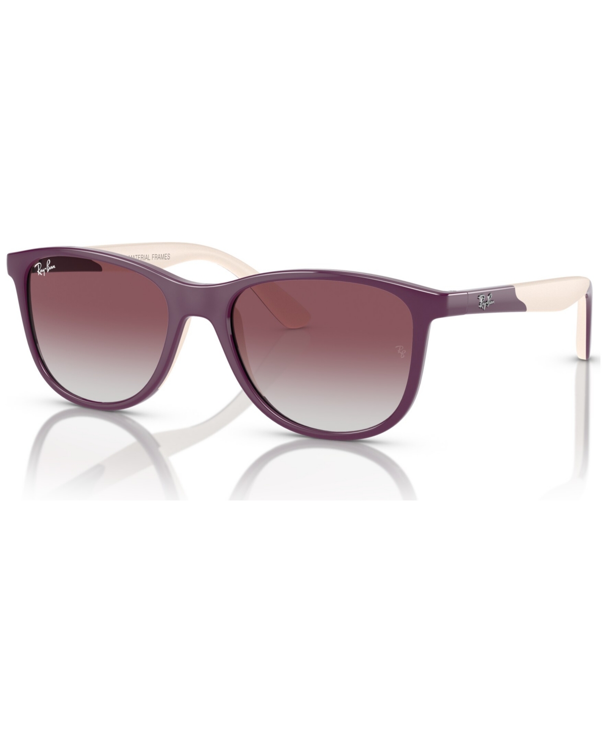 Ray-ban Jr Kids Sunglasses, Rb9077s (ages 11-13) In Purple On Beige