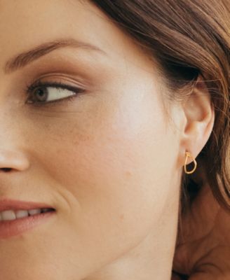 White Topaz 14K Gold-Plated Vermeil Tinsley Earrings