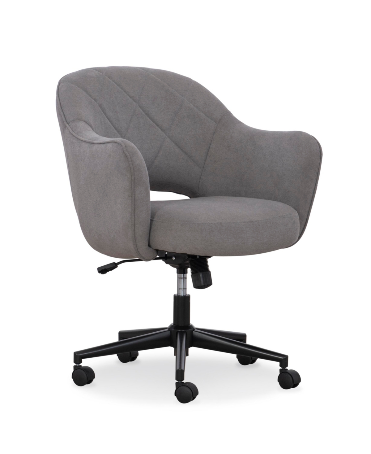 Home Furniture Outfitters Sawyer Gray Quilted Task Chair