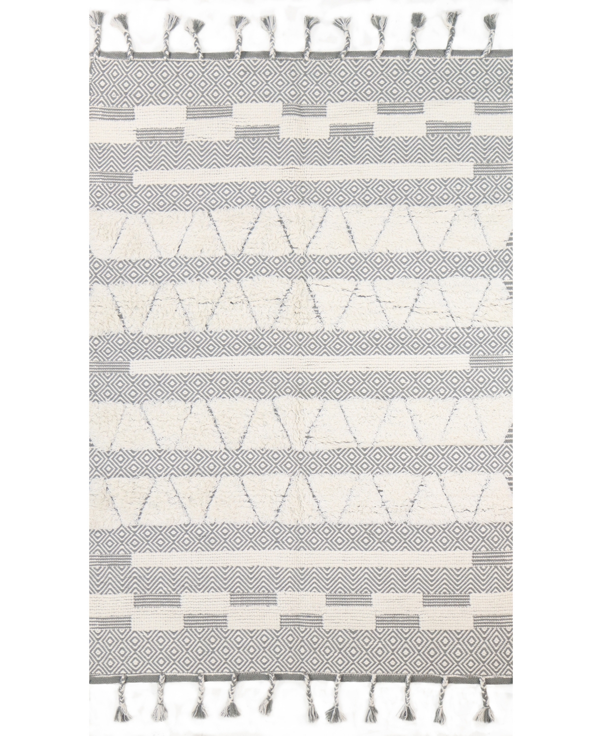 Bb Rugs Fortress FRT104 8'6in x 11'6in Area Rug - Gray