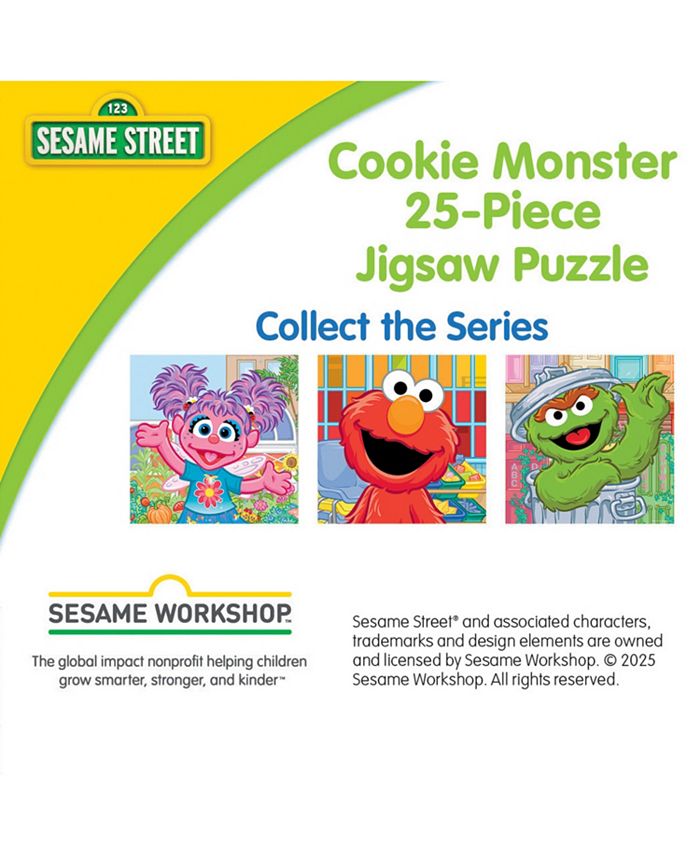 Masterpieces Sesame Street Cookie Monster 25 Piece Jigsaw Puzzle Macy's