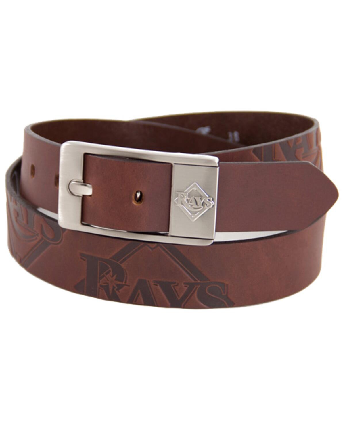 Shop Eagles Wings Men's Tampa Bay Rays Brandish Leather Belt In Brown