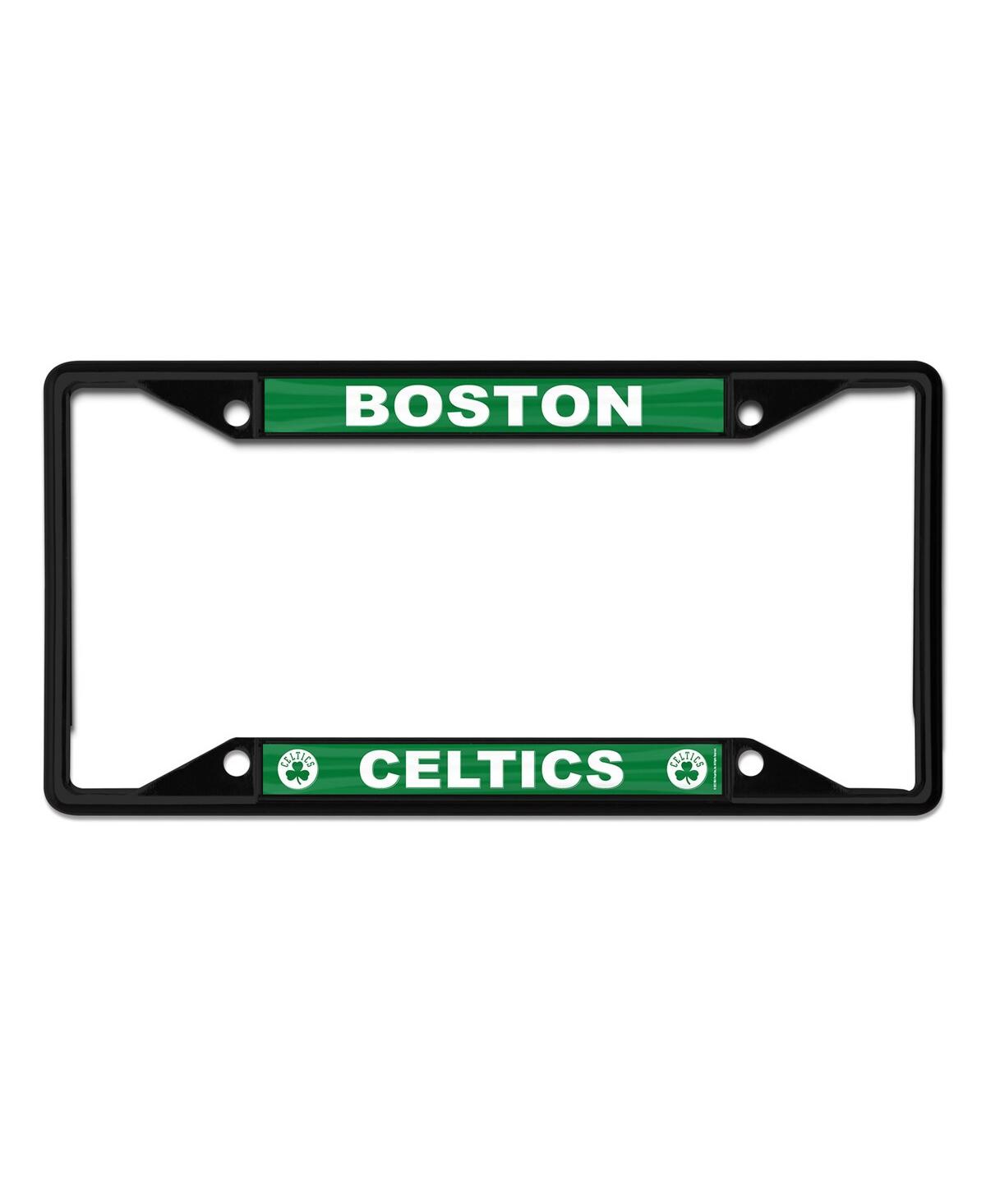 Shop Wincraft Boston Celtics Chrome Color License Plate Frame In Black