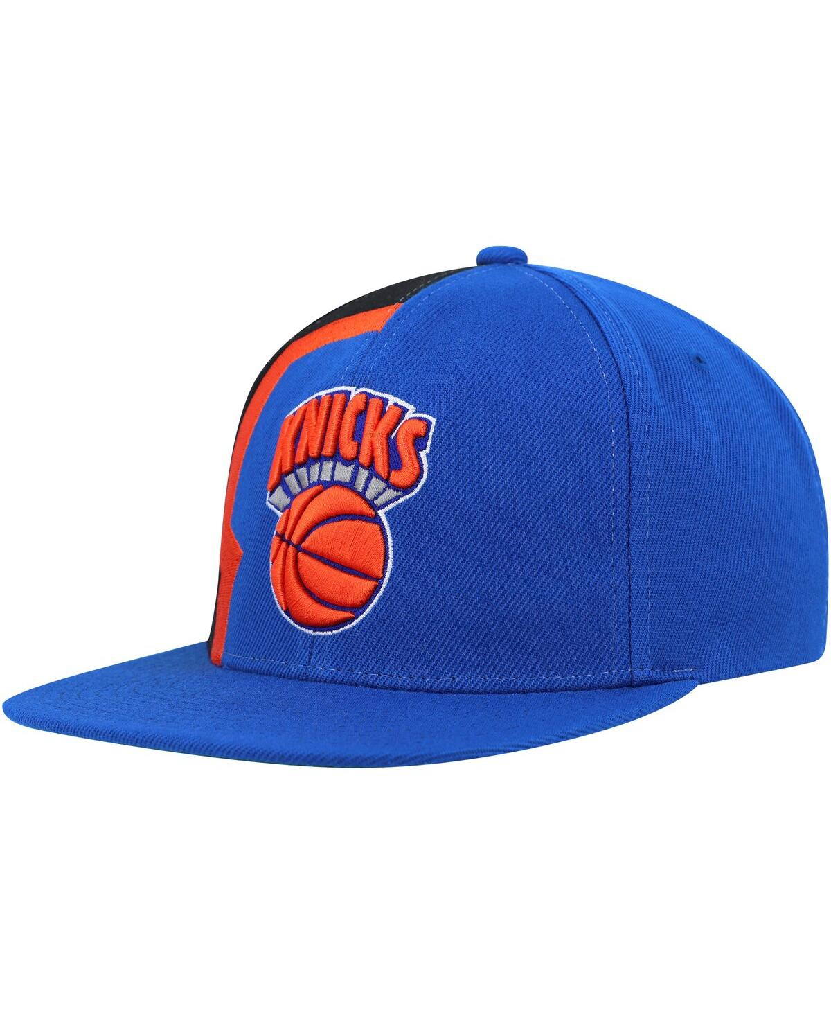 Shop Mitchell & Ness Men's  Blue New York Knicks Hardwood Classics Retroline Snapback Hat