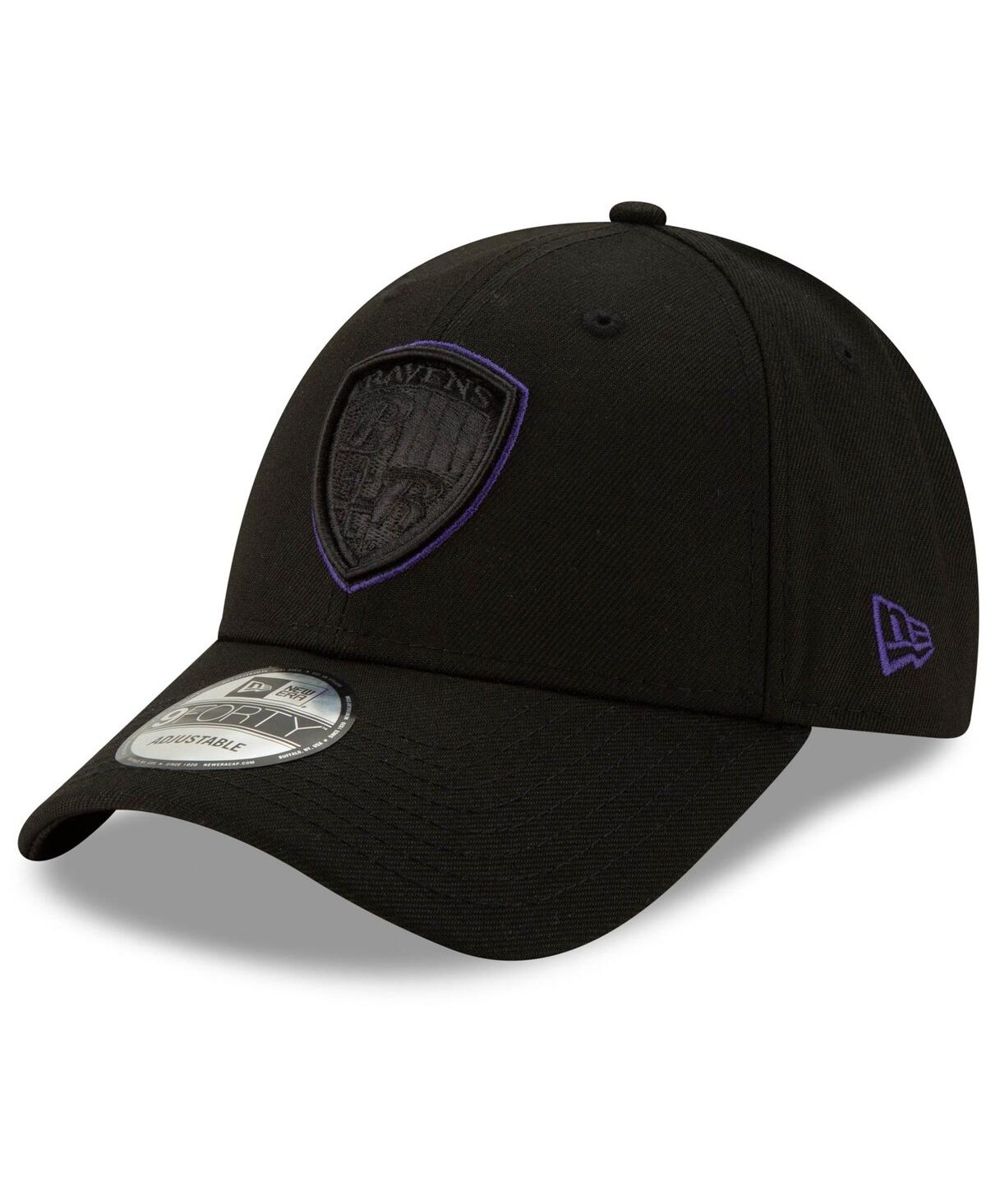 Men's New EraBaltimore Ravens Alternate Logo Momentum 9FORTY Adjustable Snapback Hat - Black