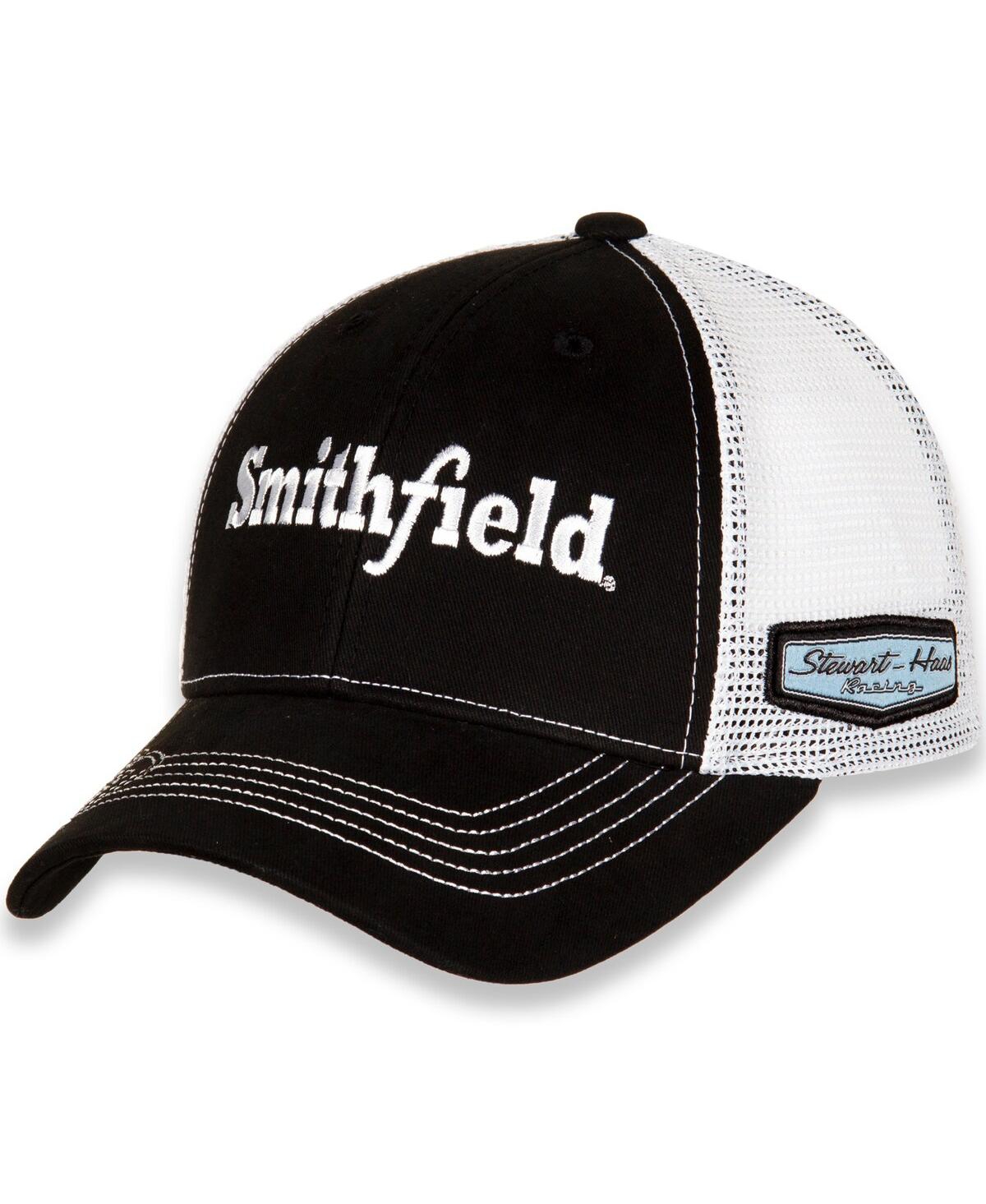 Men's Stewart-Haas Racing Team Collection White Aric Almirola Smithfield Adjustable Hat - White
