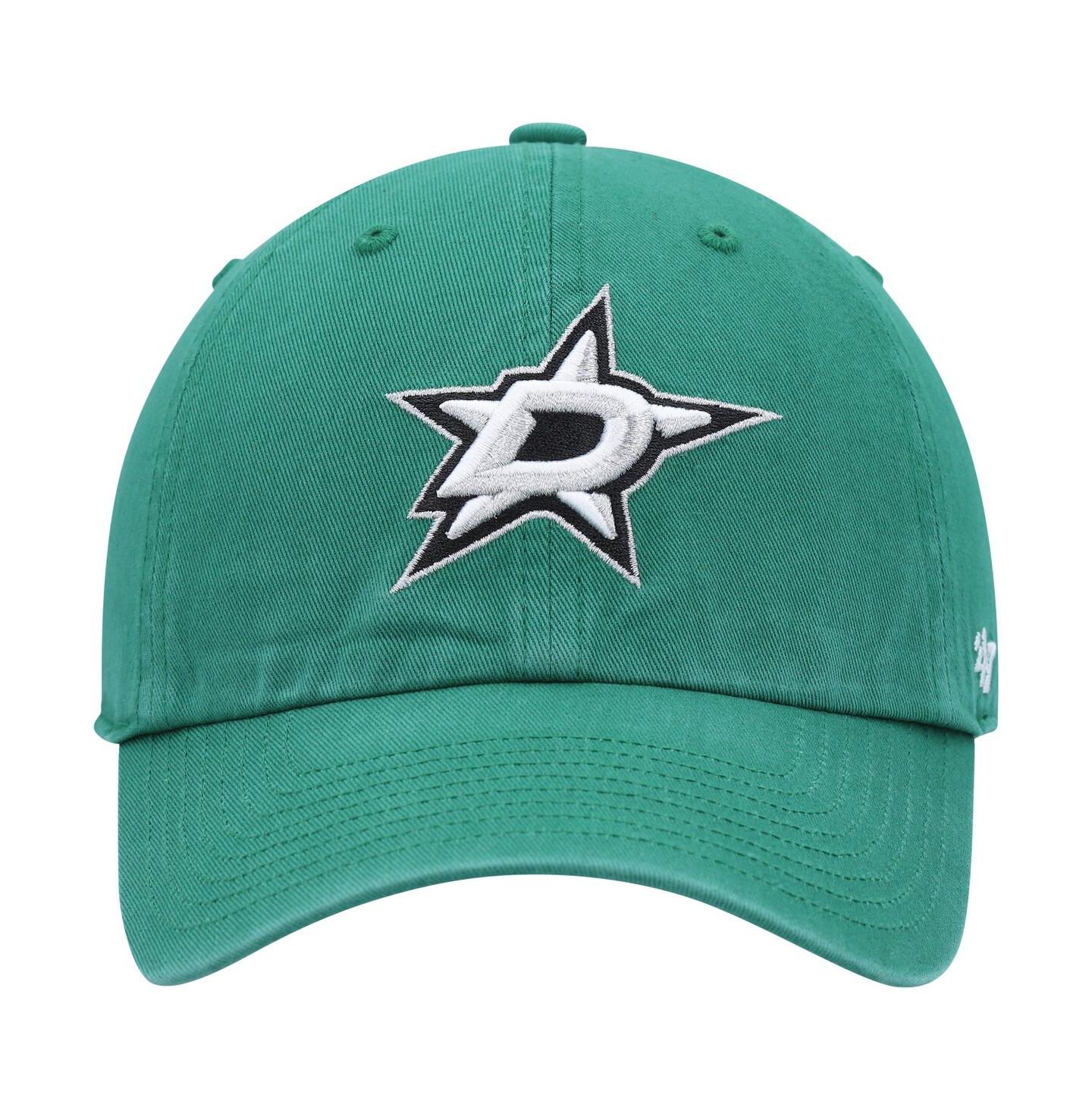 Мужская кепка '47 Brand Kelly Green Dallas Stars Clean Up Adjustable Hat — фото 3