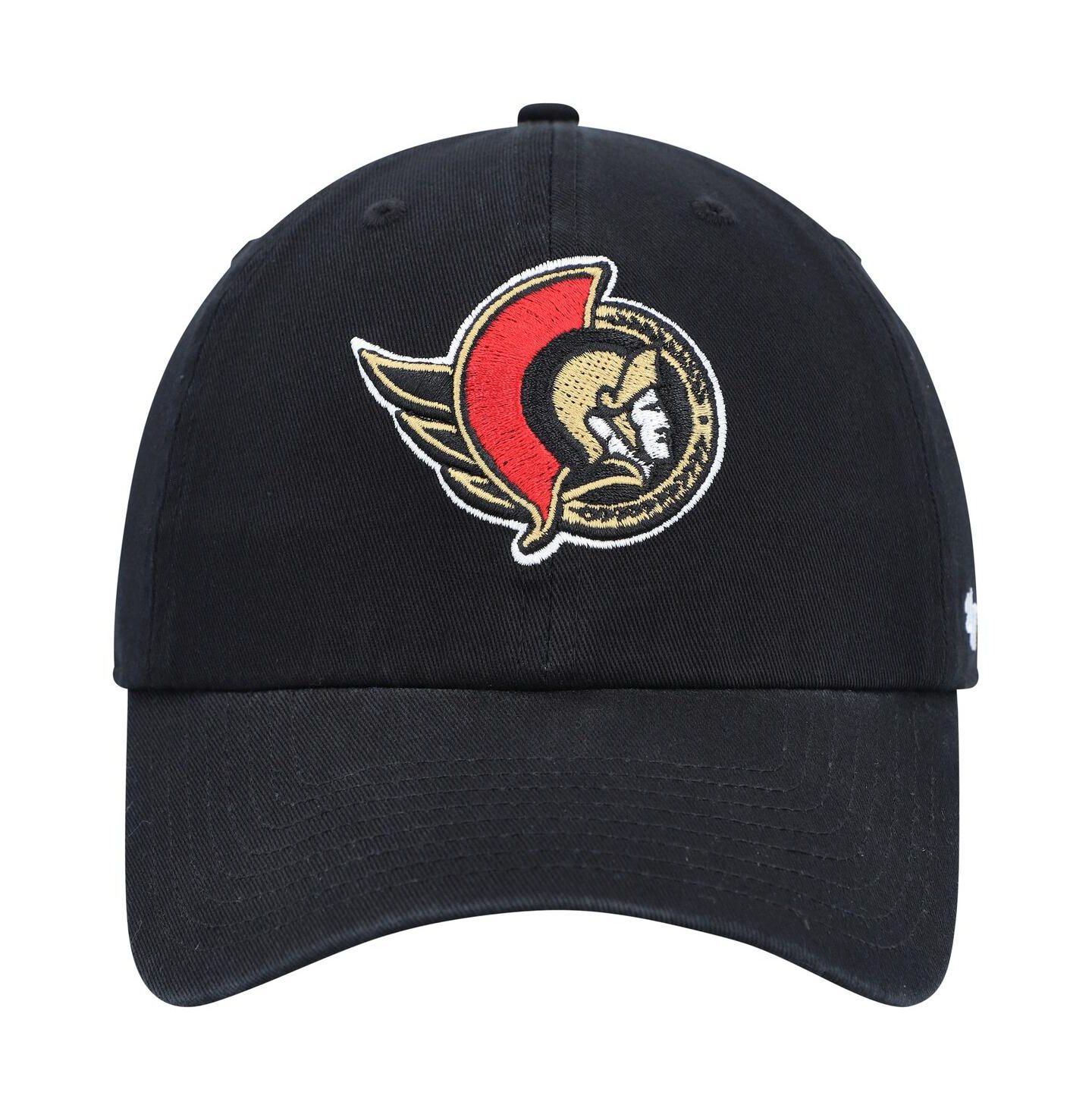 Мужская кепка '47 Brand Black Ottawa Senators Clean Up Adjustable Hat — фото 3