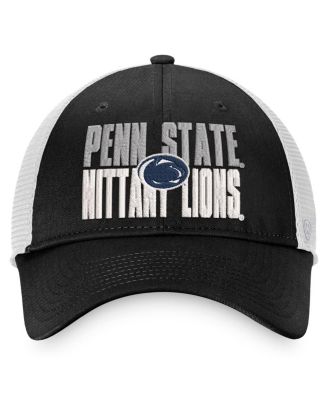 Men's Black, White Penn State Nittany Lions Stockpile Trucker Snapback Hat