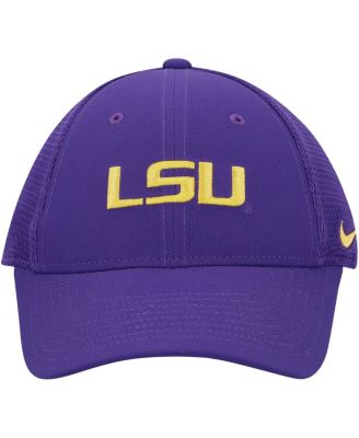 Men's Purple LSU Tigers Legacy91 Meshback Swoosh Performance Flex Hat