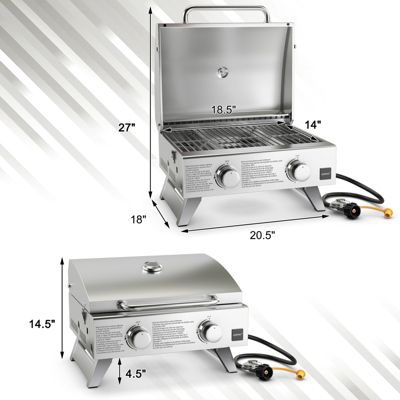 20,000 BTU Stainless Steel Propane Grill for Outdoor