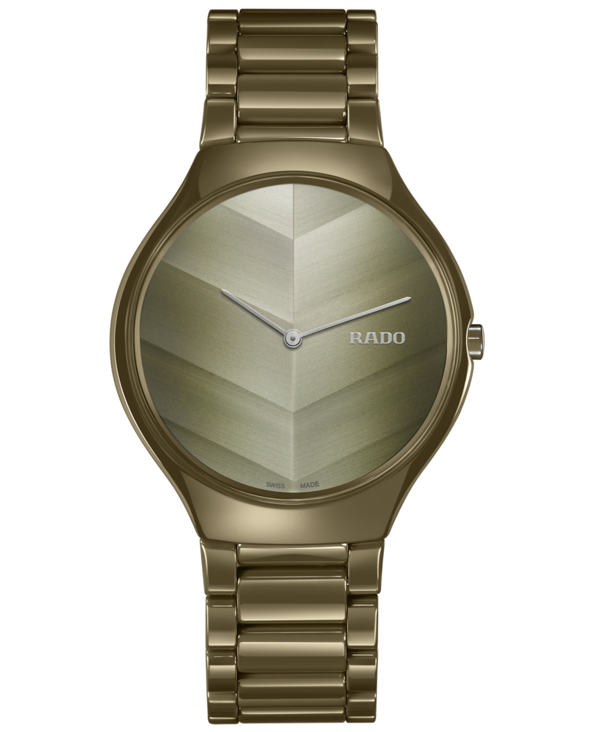Rado Unisex Swiss True Thinline X Great Gardens Of The World Olive Green High-tech Ceramic Bracelet Watch