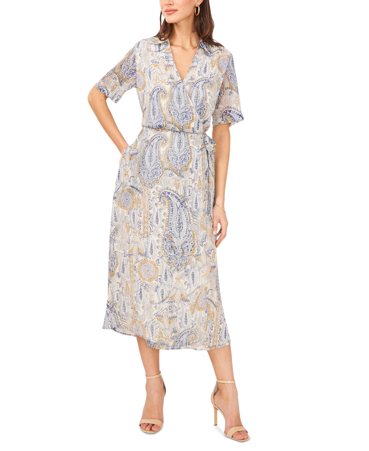 Vince camuto store paisley dress