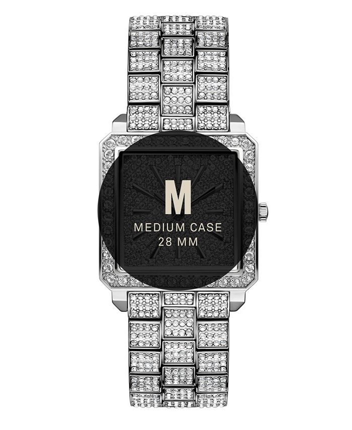 Jbw Women s Cristal Silver Tone Stainless Steel Watch 28mm Macy s