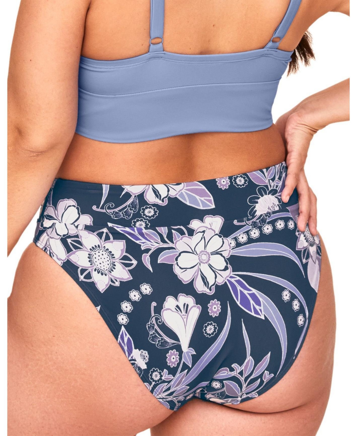 Adore Me Plus Size Nina Swimwear High-Waist Bikini Bottom
