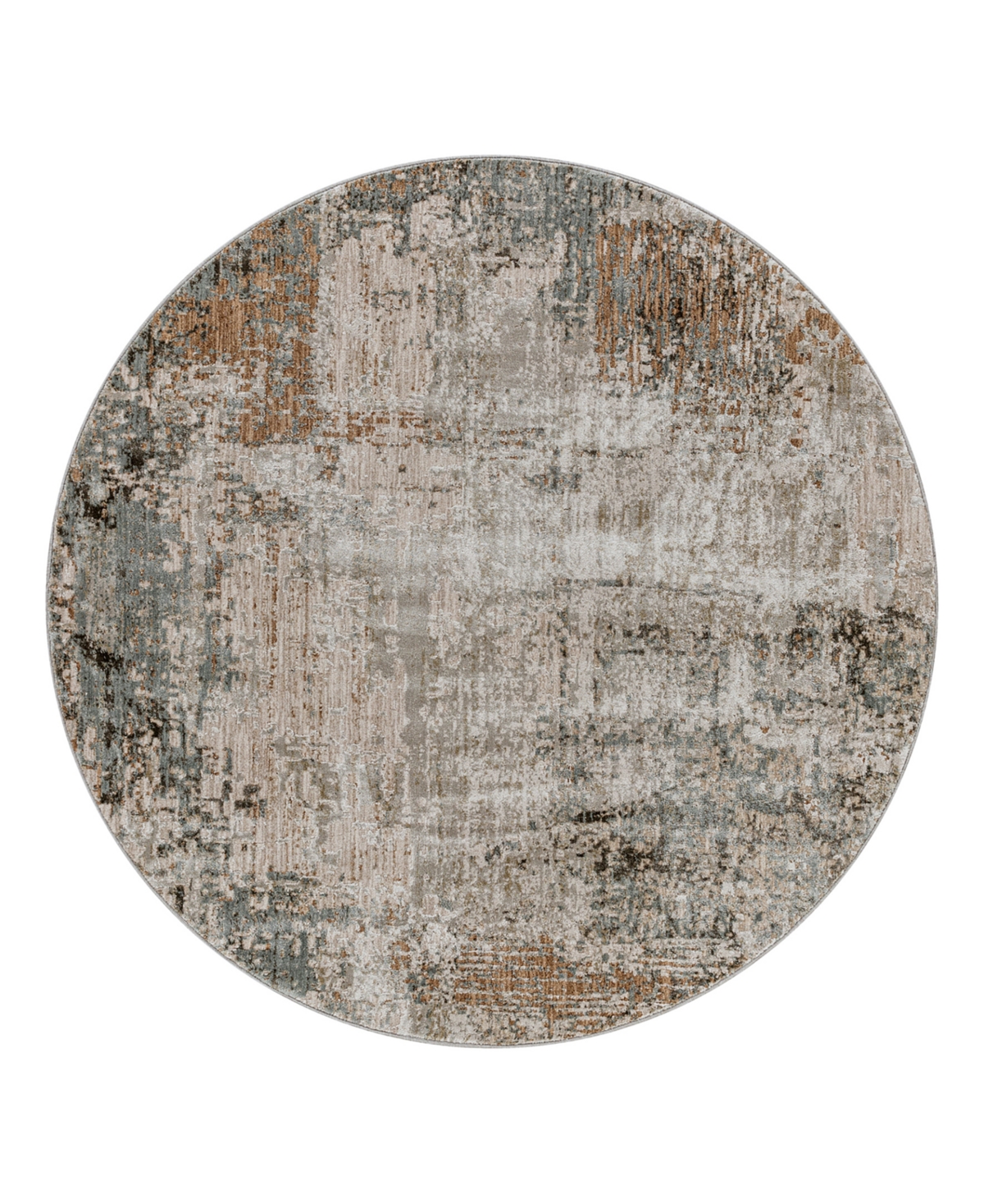 Surya Brunswick Bwk-2303 5'3" X 5'3" Round Area Rug In Mocha