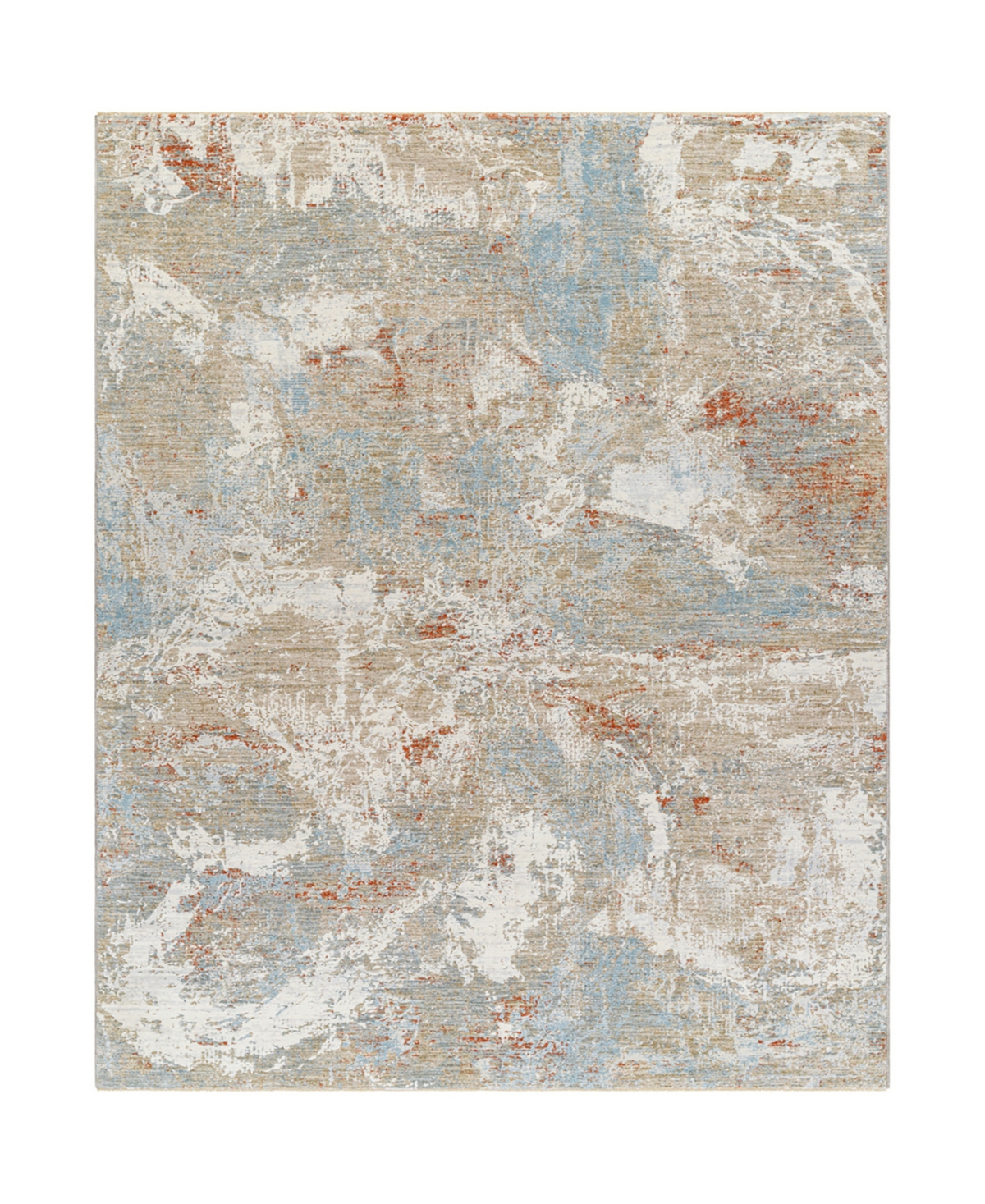 Surya Brunswick Bwk-2335 6'7in x 9'6in Area Rug - Beige, Aqua