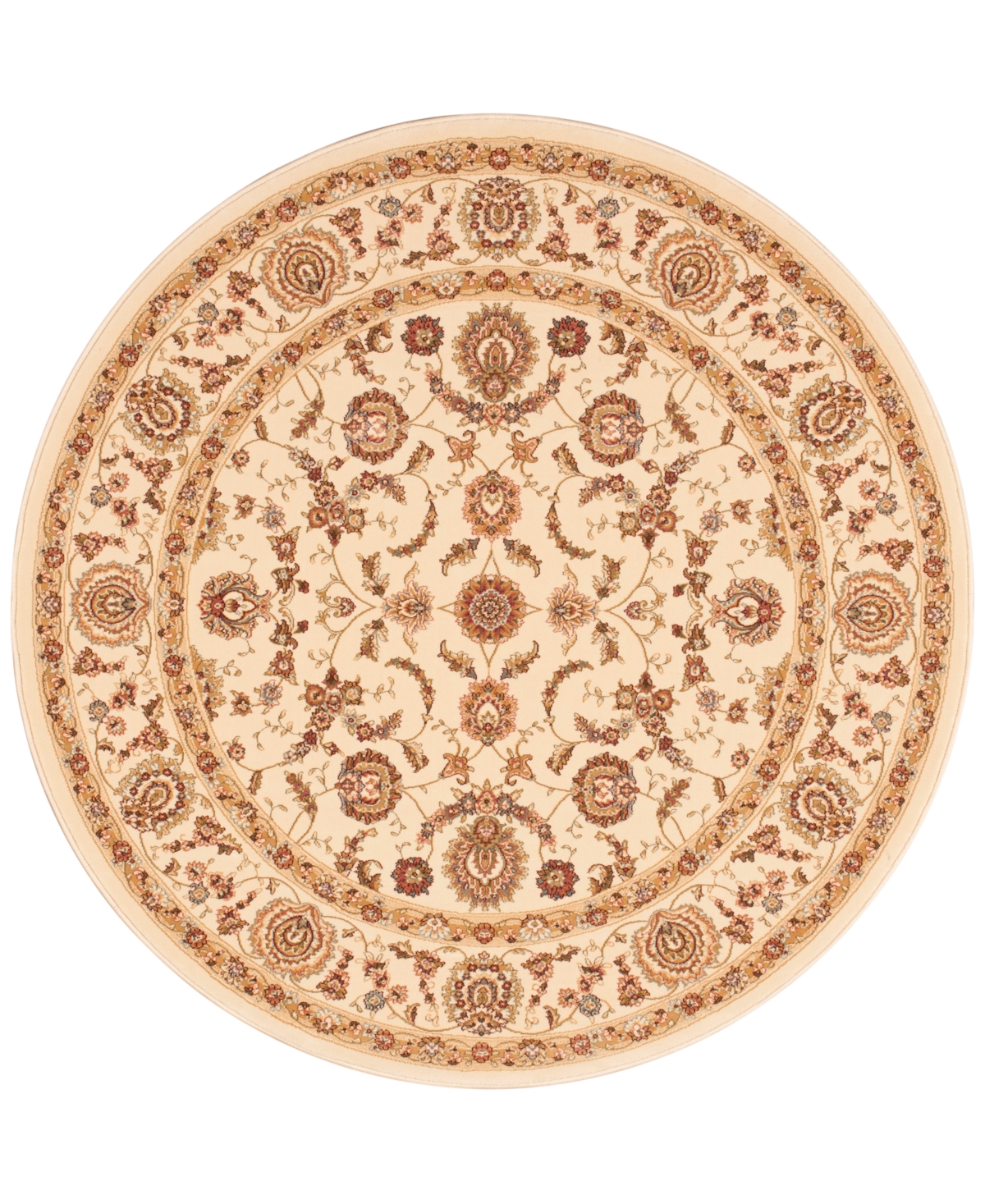 kathy ireland Home Ephesus Anatolia 7'10in Round Rug, Created for Macy's - Ivory