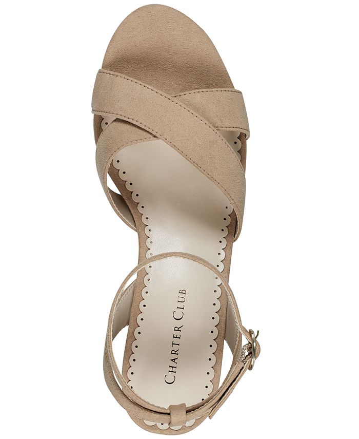 Charter Club Kyraa AnkleStrap Dress Sandals, Created for Macy's Macy's