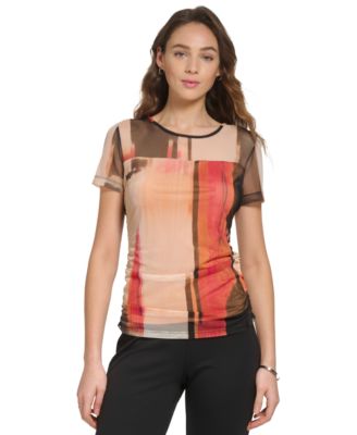Printed Mesh Overlay Top Printed Mesh Overlay Top
