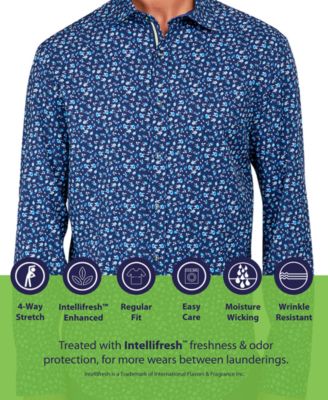 Society of Threads Button-Down Shirt Men's Regular-Fit Non