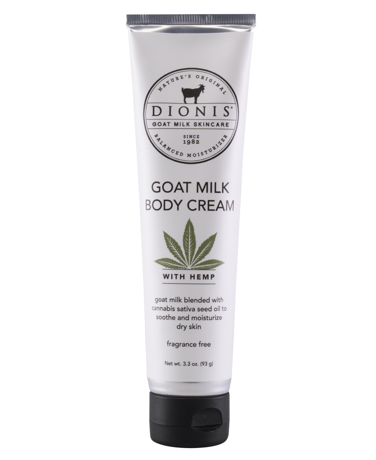 Dionis Goat Milk Body Cream With Hemp, 3.3 Oz. In No Color