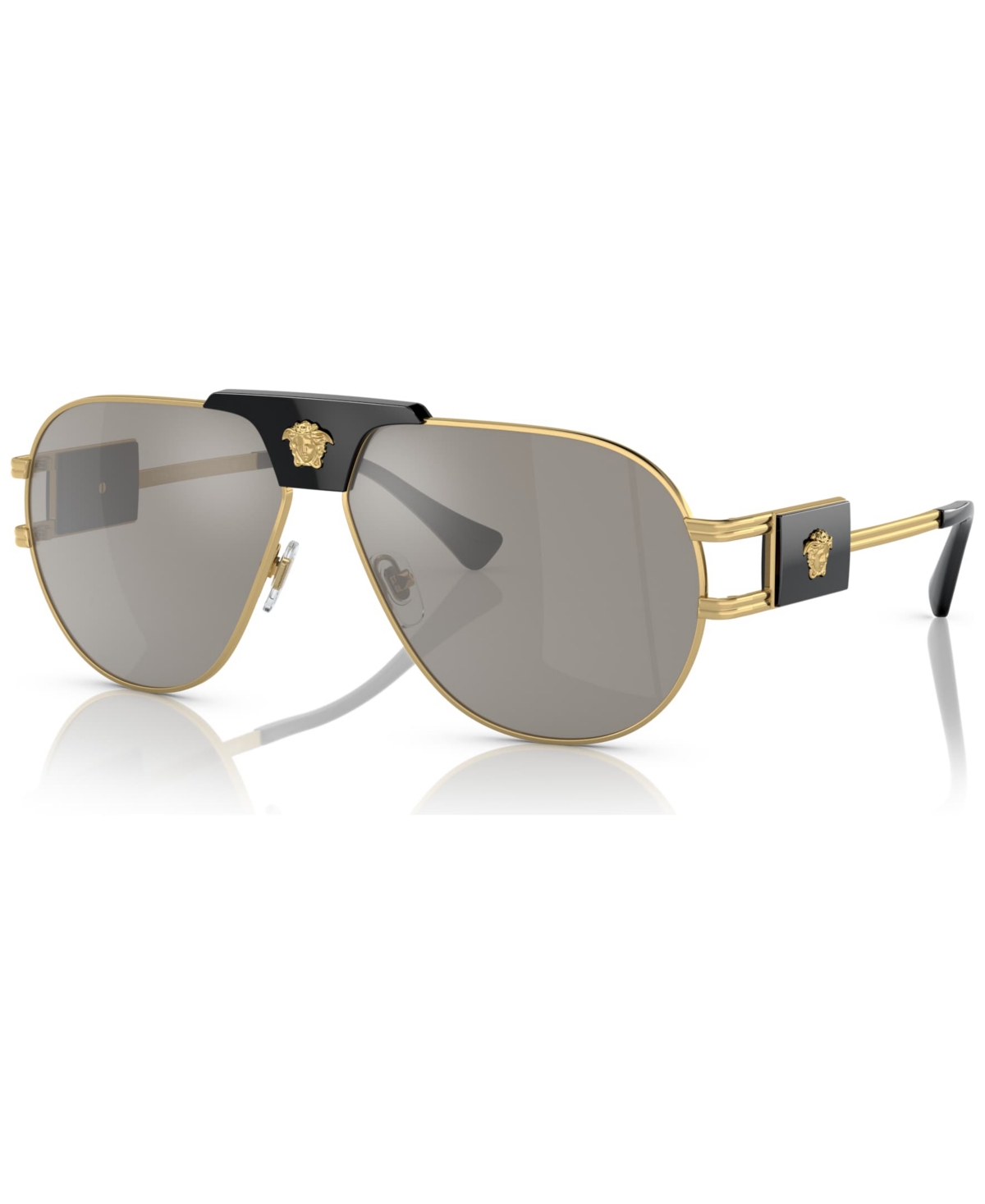 Shop Versace Men's Sunglasses, Ve2252 In Gold-tone