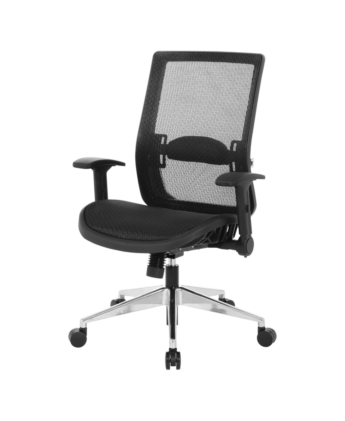 Osp Home Furnishings Black Matrix Back Manager's Office Chair With Matrix Seat In Black