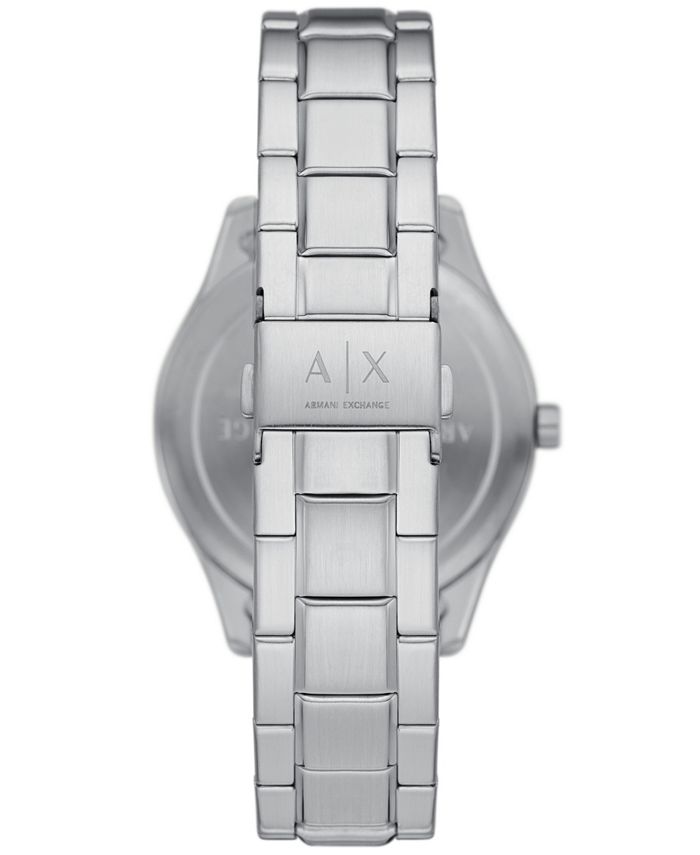 A|X Armani Exchange Men's Multifunction Quartz Silver-Tone Stainless ...
