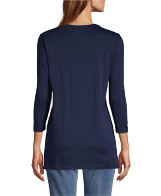 Women's 3/4 Sleeve Cotton Supima Tunic