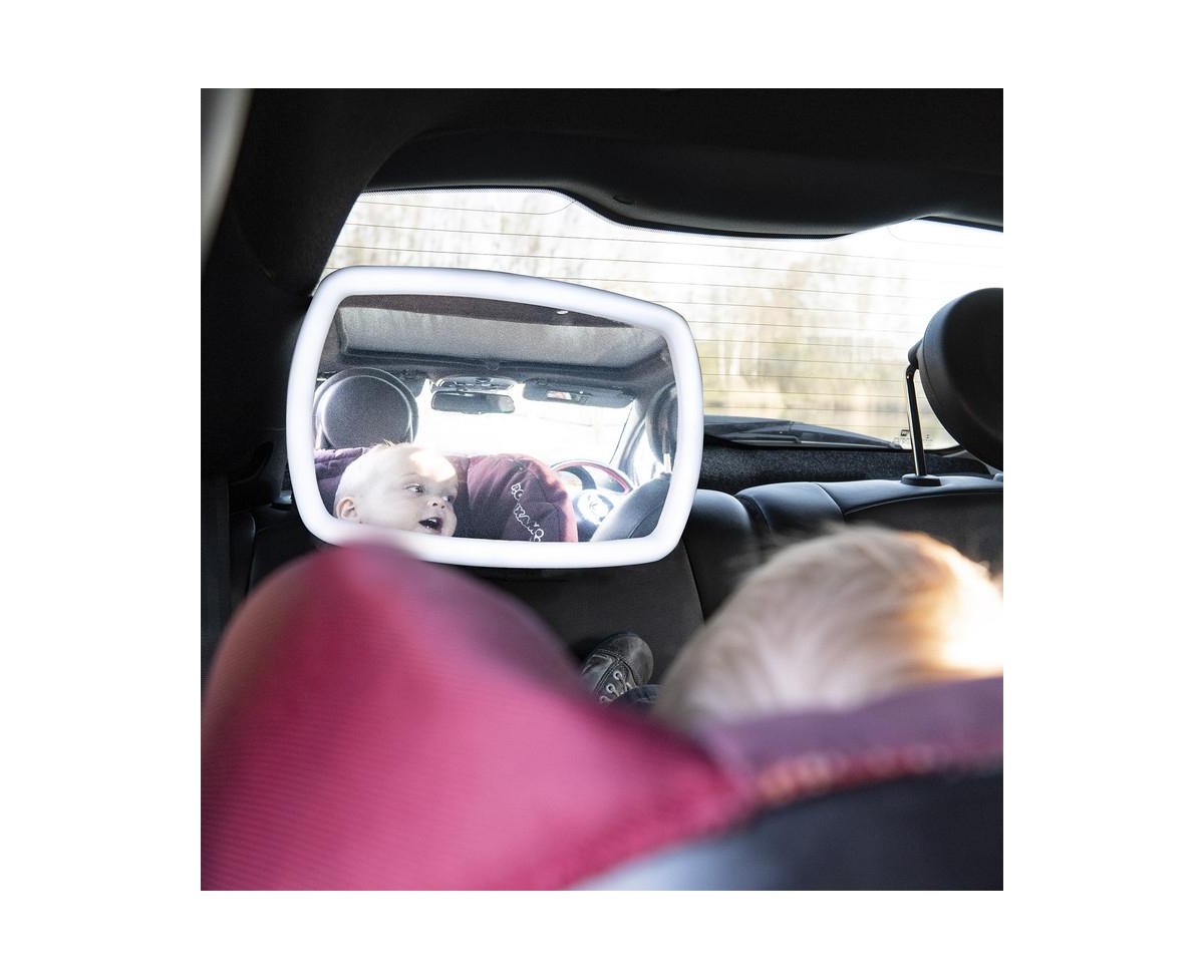 Joybi Boys Rotating Car Mirror with Led lights and remote, Baby Car Mirror with Led lights - Assorted Pre-Pack