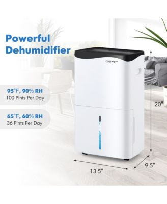 100-Pint Dehumidifier for Home & Basements w/ Smart App& Alexa Control