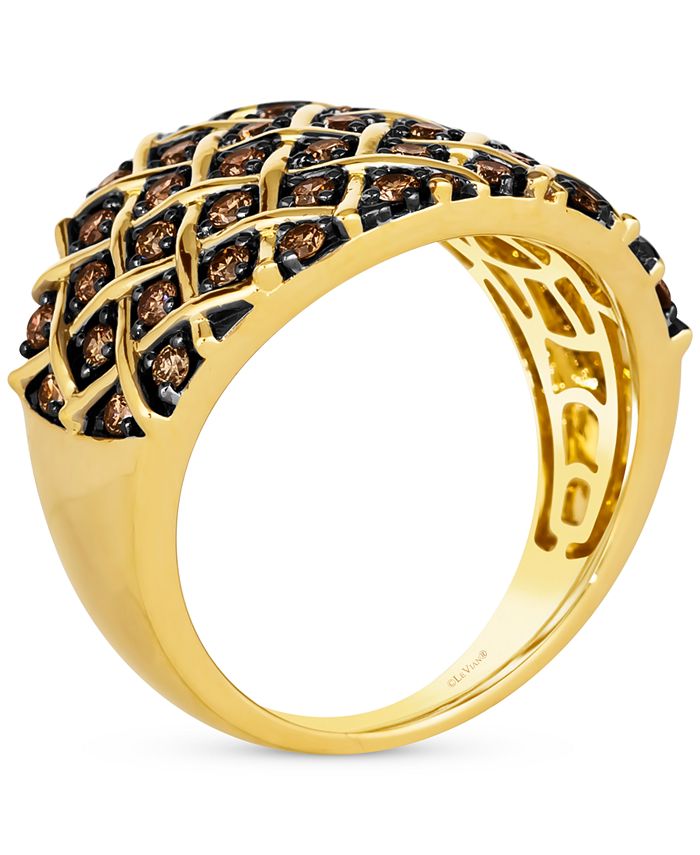 Le Vian Chocolatier® Chocolate Diamond Lattice Statement Ring (3/4 ct