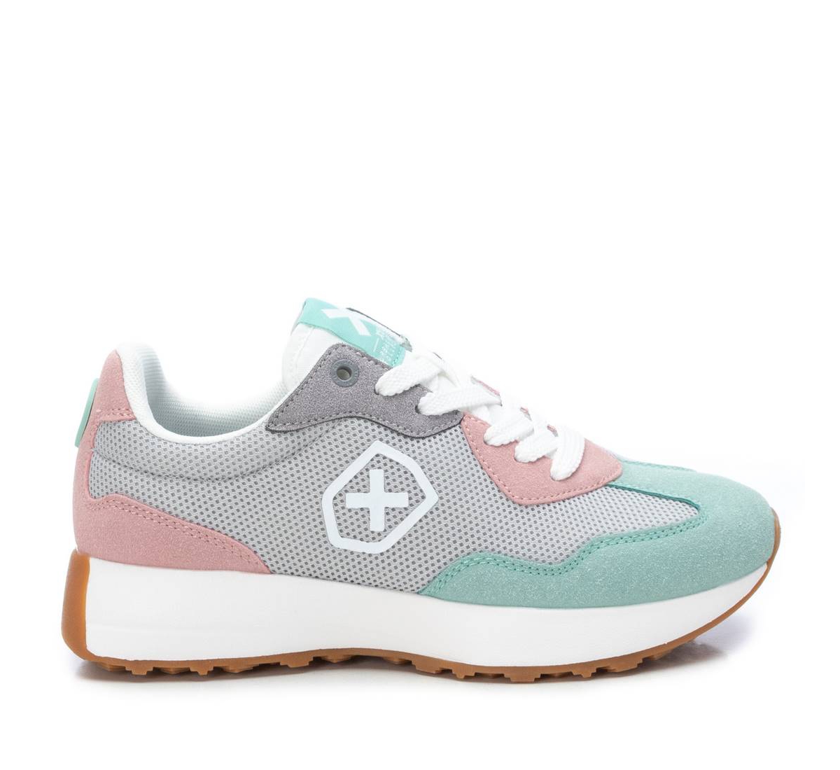 Xti Women's Sneakers By Grey With Multicolor Accent
