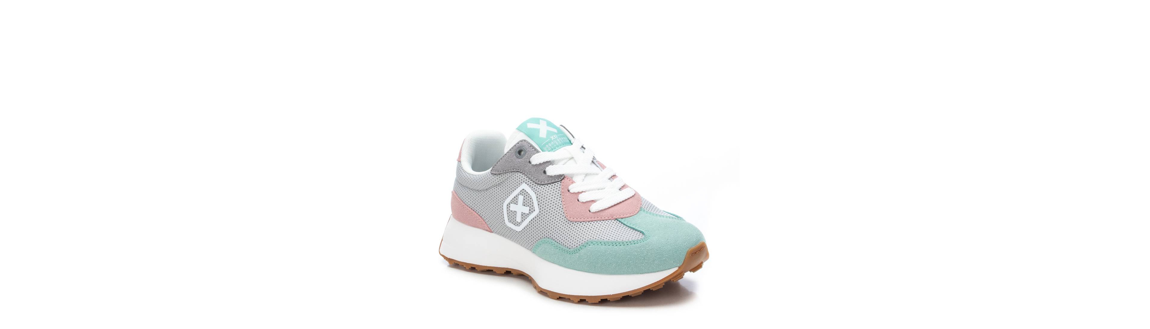 Xti Women's Sneakers By Grey With Multicolor Accent