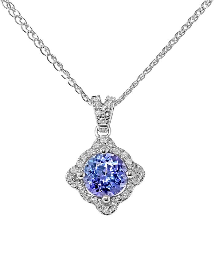 Macys tanzanite necklace shop