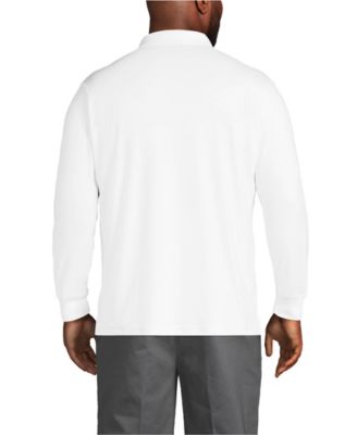 Big & Tall Long Sleeve Cotton Supima Polo Shirt with Pocket