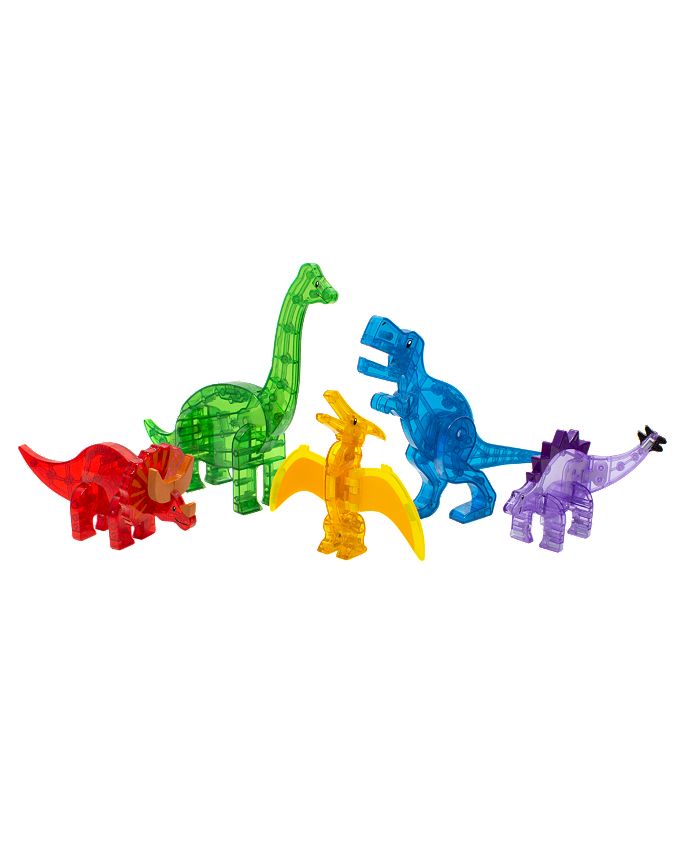 5pcs MAGNA-TILESA  MAGNA-TILES Dinos 5-Piece Magnetic Construction Set, Ages 3  - Multi