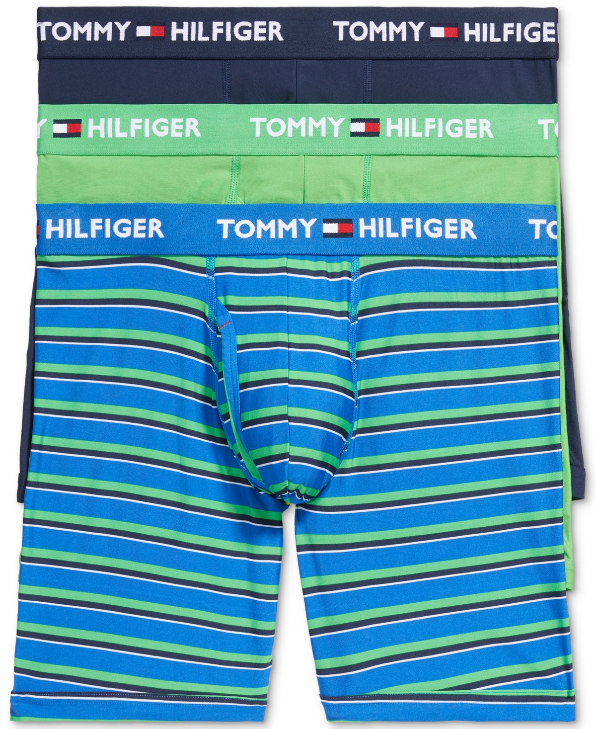 Tommy Hilfiger Men's 3-pk. Everyday Micro Boxer Briefs In Lime