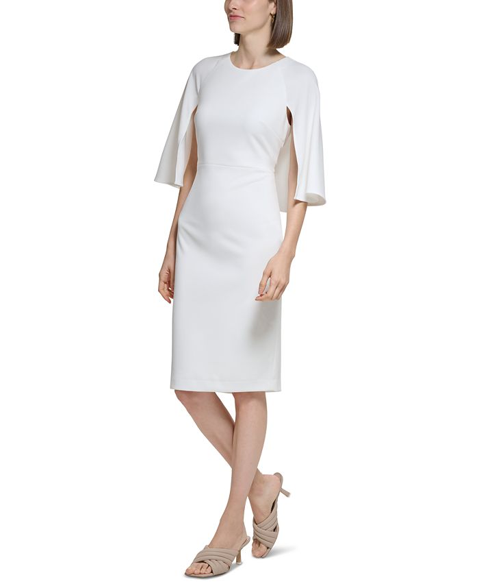 Calvin Klein Women's Capelet Sheath Dress - Macy's